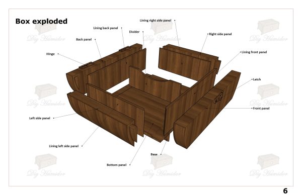 Small Curved Unique Woodworking Humidor Plan, Wood Cigar Box Plans PDF, Small Woodworking Humidor Plans PDF, Desktop Humidor Plan PDF Download, Small Professional Woodworking Humidor Plans PDF, Cigar Humidor Plans PDF, Humidor Plans PDF