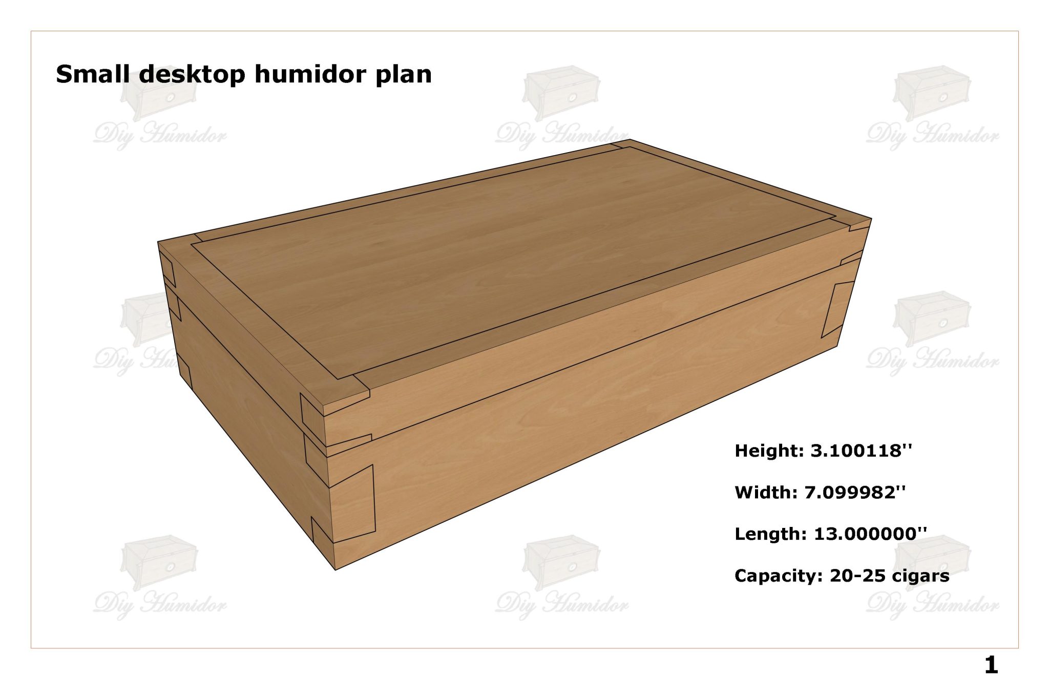 Small desktop humidor plan_01