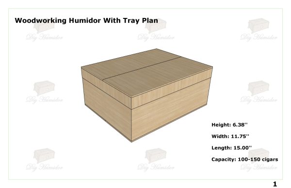 Woodworking Humidor With Tray Plan, Wood Cigar Box Plans PDF, Cigar Humidor Plans PDF Download, Best Professional Woodworking Humidor Plans PDF, Desktop Humidor Plan PDF Download, DIY Humidor Plan
